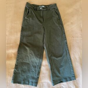 Everlane green wide leg pants size 6